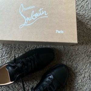 Louboutin red bottoms sneakers for a casual night out